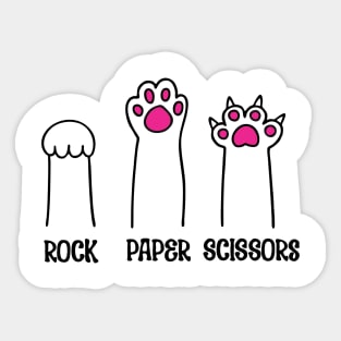 Rock Paper Scissors-Pink Sticker